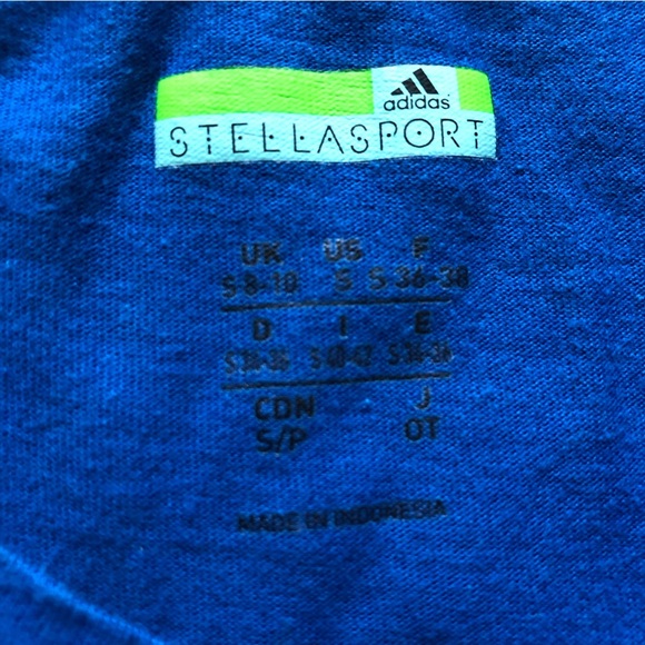 Adidas Stella Sport Logo T Shirt in Blue - Picture 6 of 9